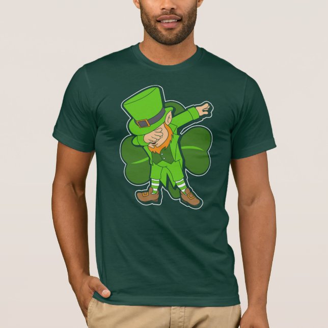 Leprechaun Dab Dance St Patricks Day Party T-Shirt (Front)