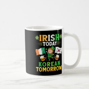Leprechaun Dancing Flags Beer Irish Today Korean T Coffee Mug