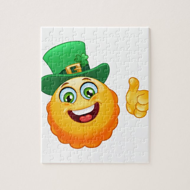 leprechaun emoji jigsaw puzzle (Vertical)
