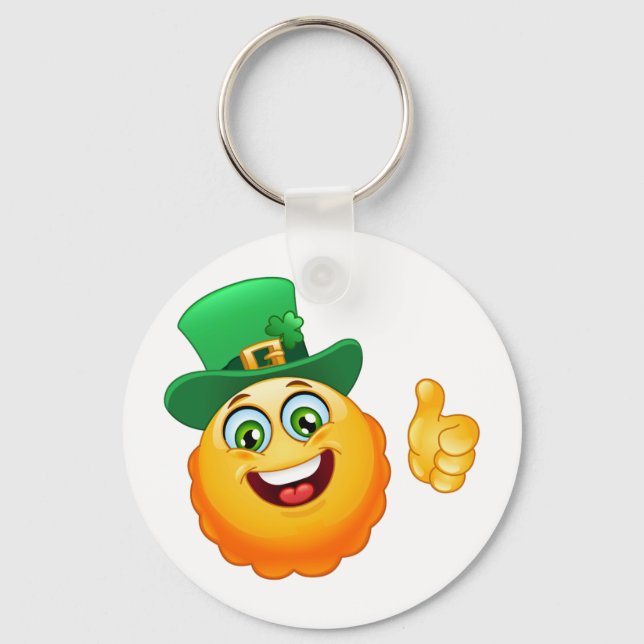 leprechaun emoji key ring (Front)