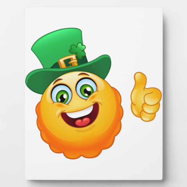 leprechaun emoji plaque (Front)