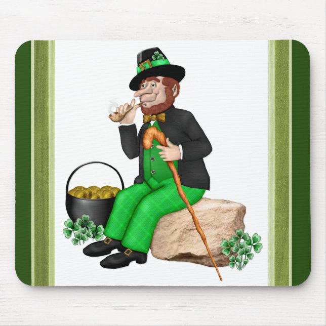 Leprechaun Gold Mouse Pad (Front)