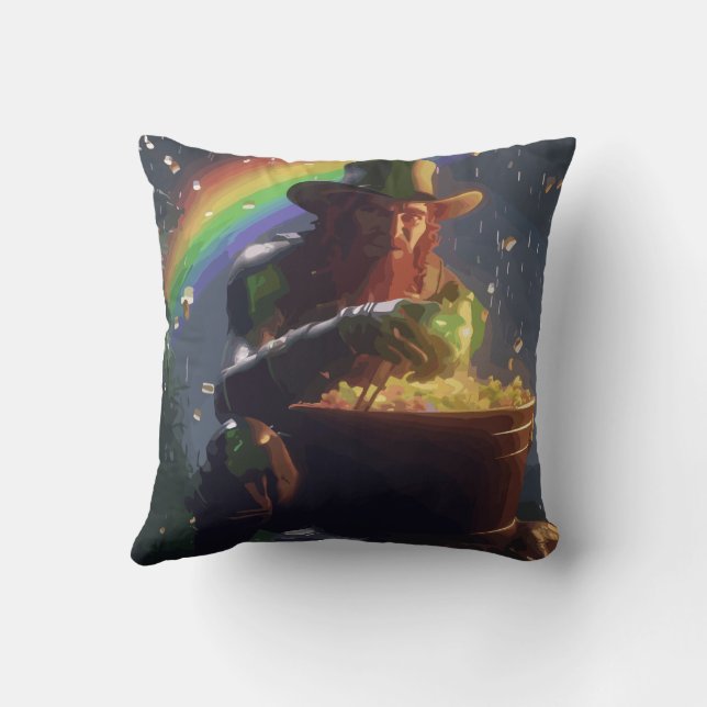 Leprechaun Hideaway Cushion (Back)