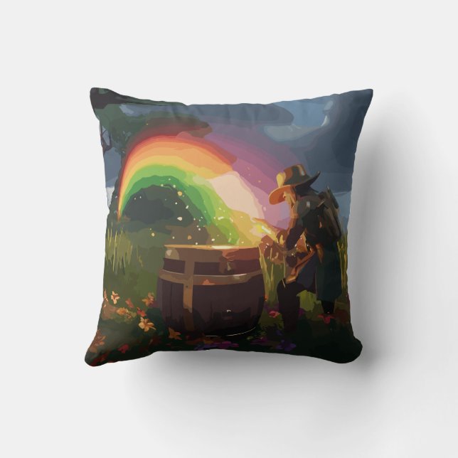 Leprechaun Hideaway Cushion (Back)