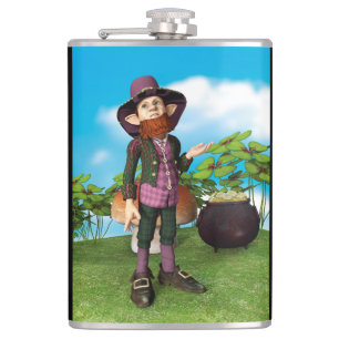 Leprechaun Hip Flask