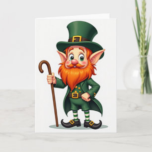 Leprechaun Illustration Card