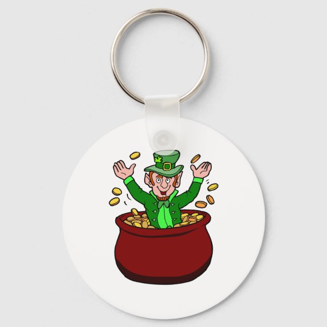 Leprechaun In Alabama Key Ring (Front)