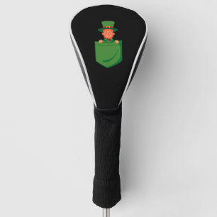 Leprechaun In Pocket Funny St Patricks Day Irish Golf Head Cover