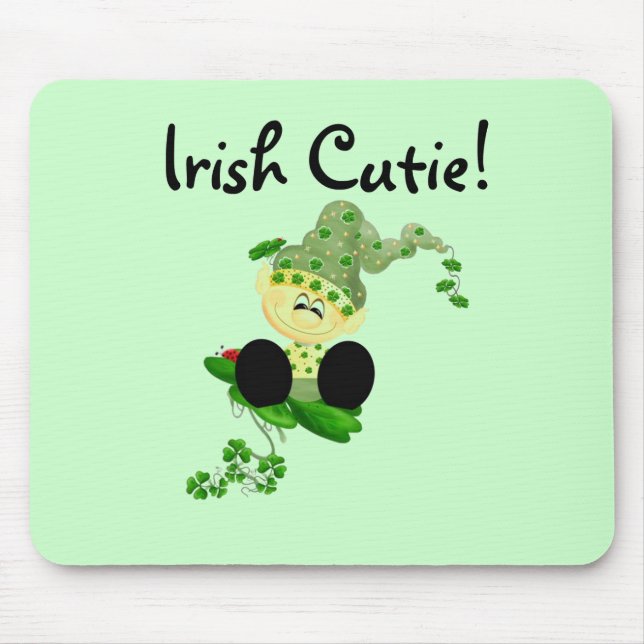 Leprechaun Irish Cutie Tshirts and Gifts Mouse Pad (Front)
