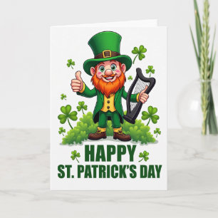 Leprechaun Joy Faux Gold Foil Card