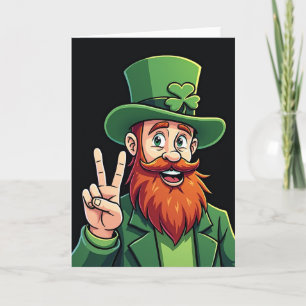Leprechaun Joy Green Pattern Card