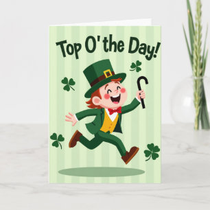 Leprechaun Joy Illustration Card