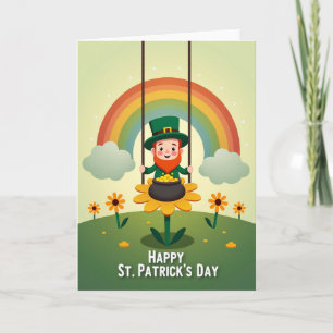 Leprechaun Luck Vector Art Card