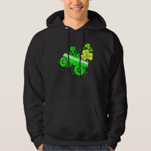 Leprechaun Monster Truck Shamrock St Patrick Day B Hoodie