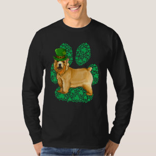 Leprechaun Norwich Terrier St Patricks Day Shamroc T-Shirt