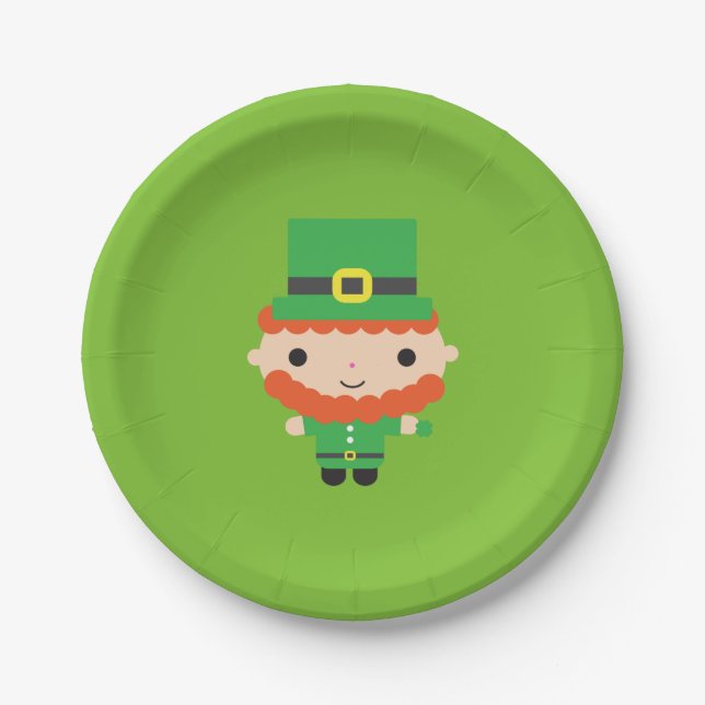 Leprechaun Paper Plates (Front)