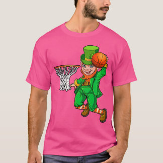 Leprechaun Play Basketball St Patrick'S Day 2022 T-Shirt