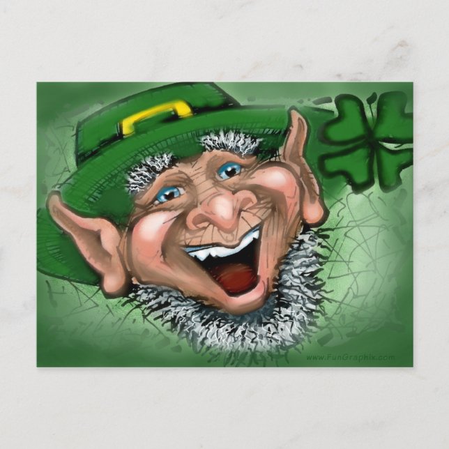 Leprechaun Postcard (Front)