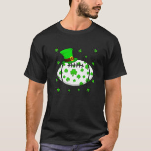 Leprechaun Rugby Sports Lover Shamrock St Patrick' T-Shirt