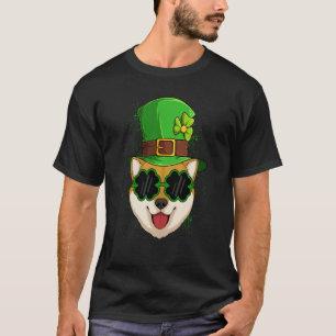 Leprechaun Shiba Inu Dog Shamrock C St Patrick's D T-Shirt