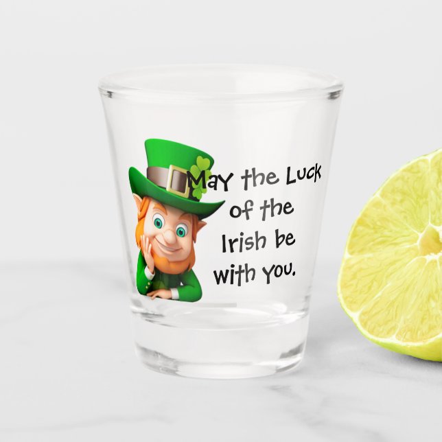 Leprechaun Shot Glass (Front)