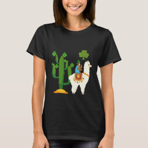 Leprechaun Sloth Riding Llama St Patricks Day T-Shirt