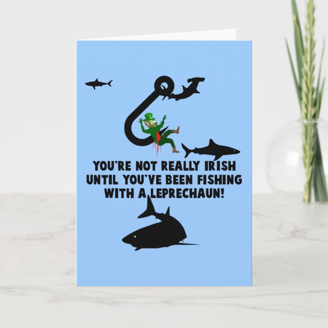 Leprechaun St Patricks day Card (Front)