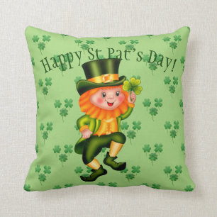 Leprechaun St Patrick's Day Cushion