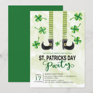 Leprechaun St.Patrick's Day Party Invitation