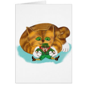 Leprechaun Trapped by a Kitten's Paws