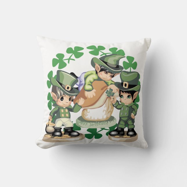 Leprechaun Trio Cushion (Front)