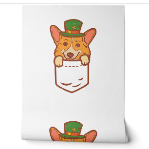 Leprechaun Welsh Corgi Pocket St Patricks Day Pet Wallpaper