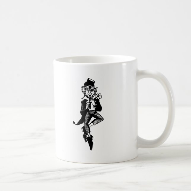 Leprechaun with Flute Coffee Mug (Right)