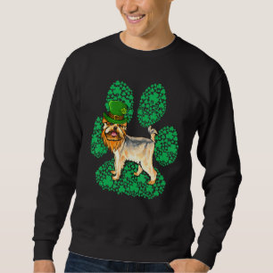 Leprechaun Yorkshire Terrier St Patricks Day Shamr Sweatshirt