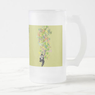 LeprechaunBlackPants Frosted Glass Beer Mug