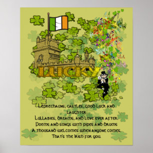 Leprechauns, Castles, Good Luck and Laughter Poster