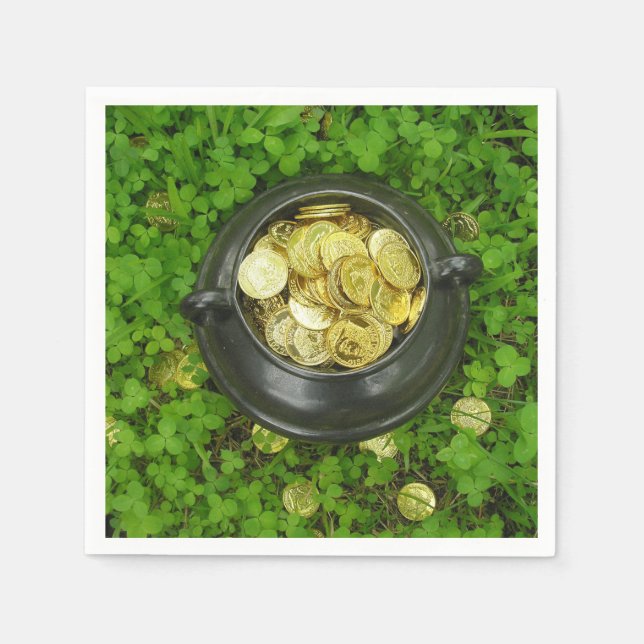 Leprechaun's Pot of Gold! Napkins (Front)
