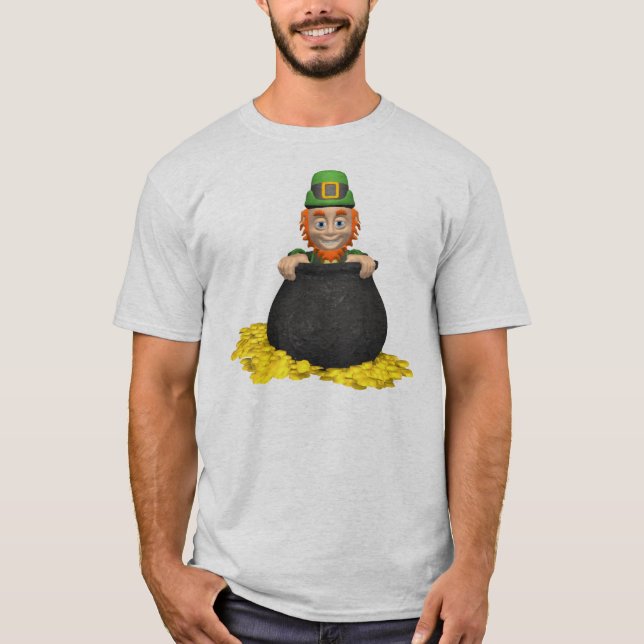 Leprechaun's Pot Of Gold T-Shirt (Front)