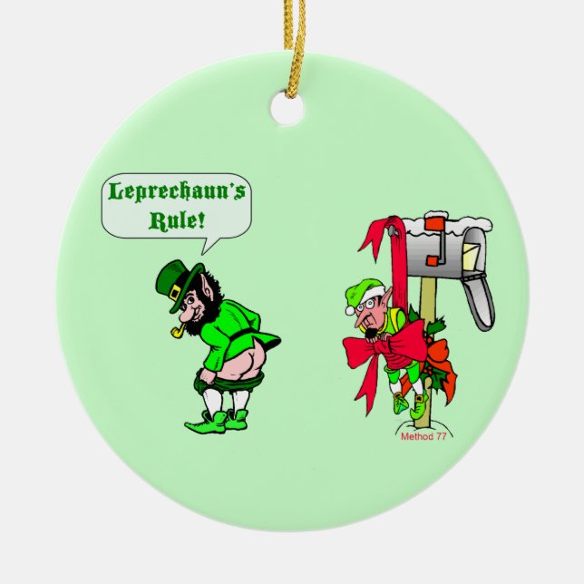 Leprechauns Rule Ornament (Front)