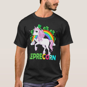 Lepricorn Leprechaun Unicorn Kids Girls Women T-Shirt