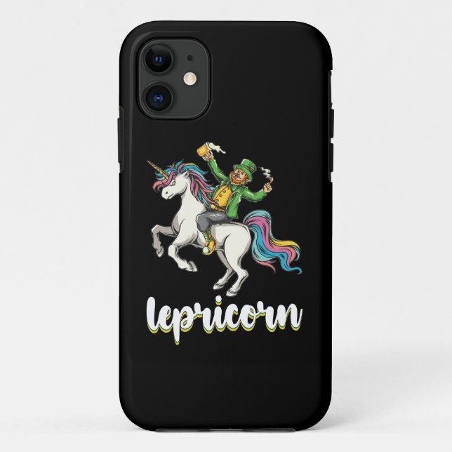 Lepricorn Leprechaun Unicorn St Patrick's Day Case-Mate iPhone Case (Back)