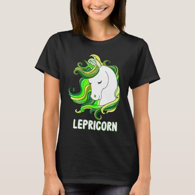 Lepricorn Leprechaun Unicorn  St Patricks Day Kids T-Shirt (Front)