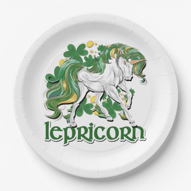 Lepricorn Paper Plate (Front)