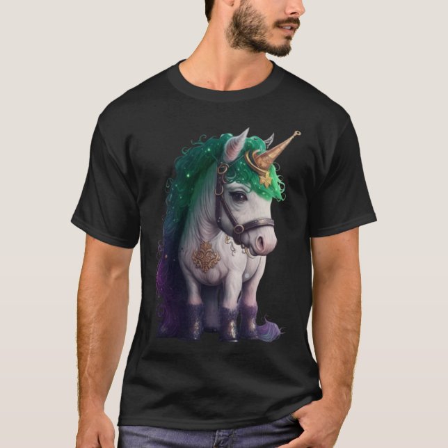 Lepricorn Unicorn Kids Girls Lucky St Patricks Day T-Shirt (Front)