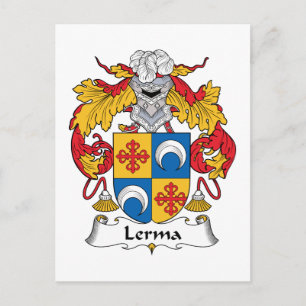 Lerma Family Crest Postcard