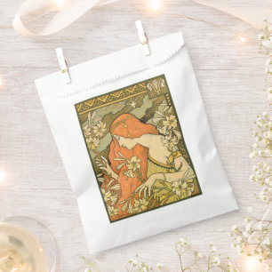 L'Ermitage French Nouveau Woman in Field of Flower Favour Bags