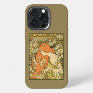 L'Ermitage French Nouveau Woman in Field of Flower iPhone 13 Pro Case