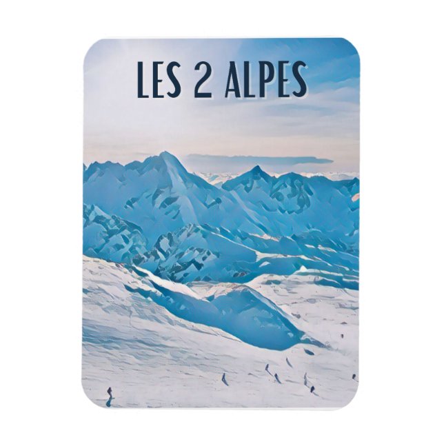 Les 2 Alpes Station de ski  Magnet (Vertical)