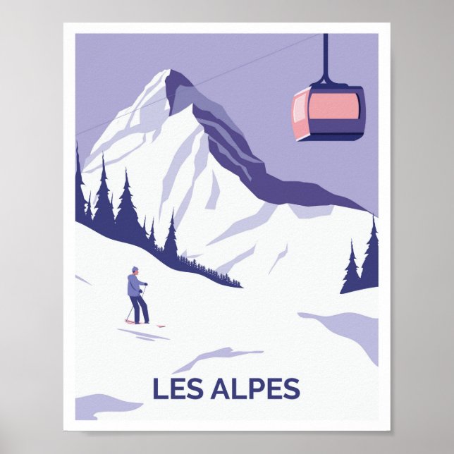 Les Alpes France Poster (Front)