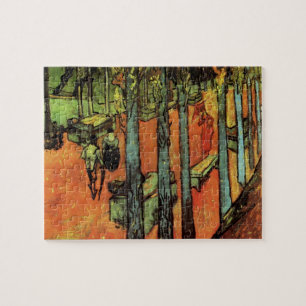 Les Alyscamps, Autumn Leaves by Vincent van Gogh Jigsaw Puzzle